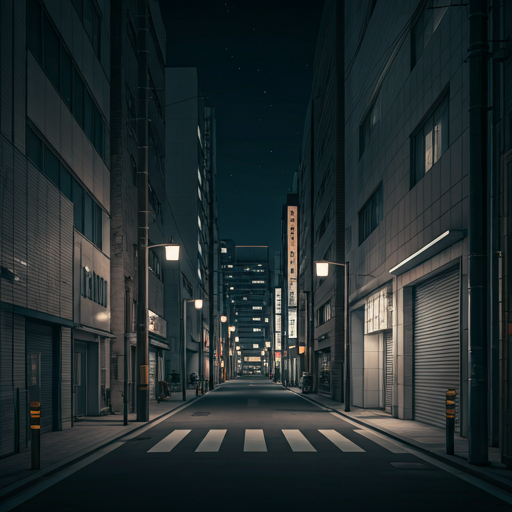 Night street in Osaka